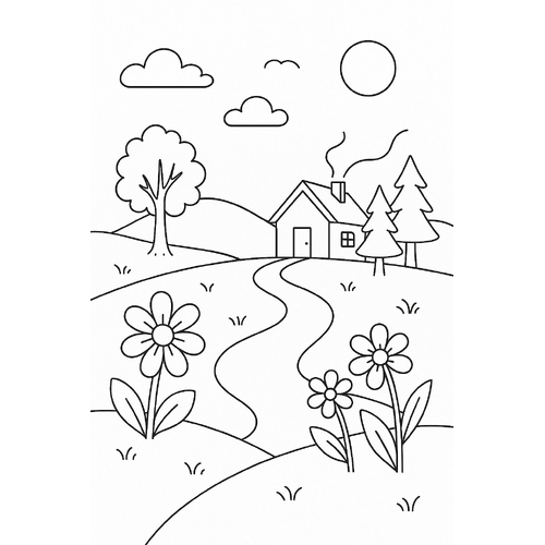 Tranh tô màu mùa thu cho bé 2025