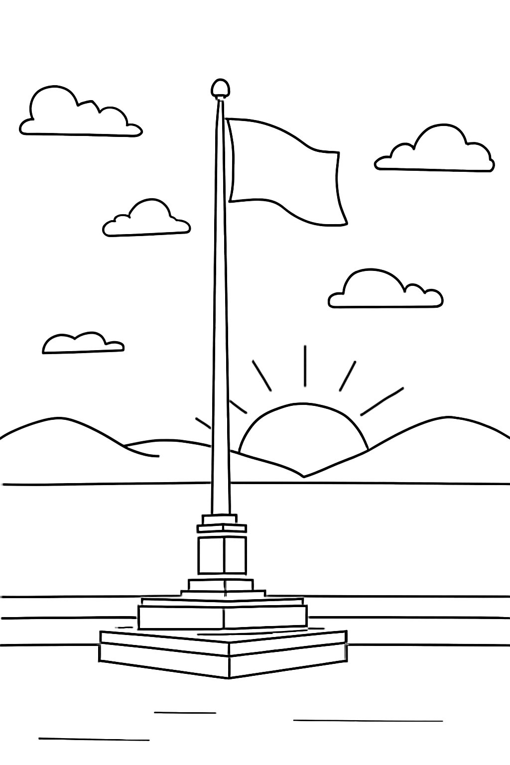 Cột Cờ Buổi Bình Minh