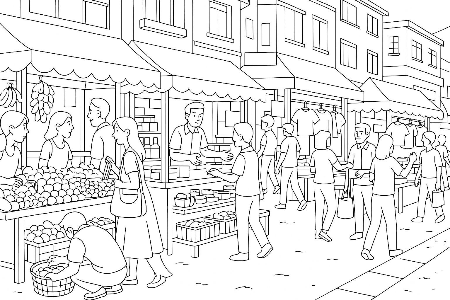 Phố chợ sầm uất