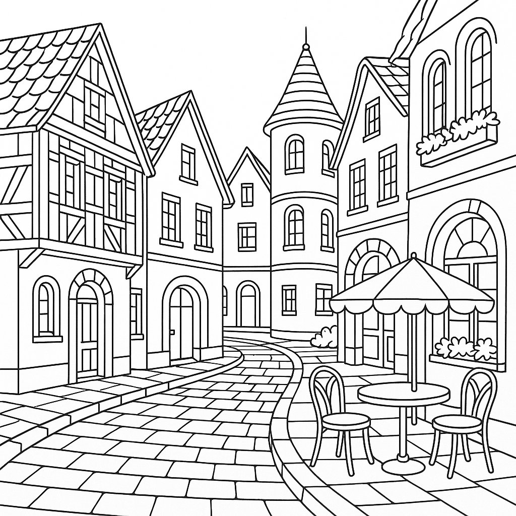 Phố cổ châu Âu