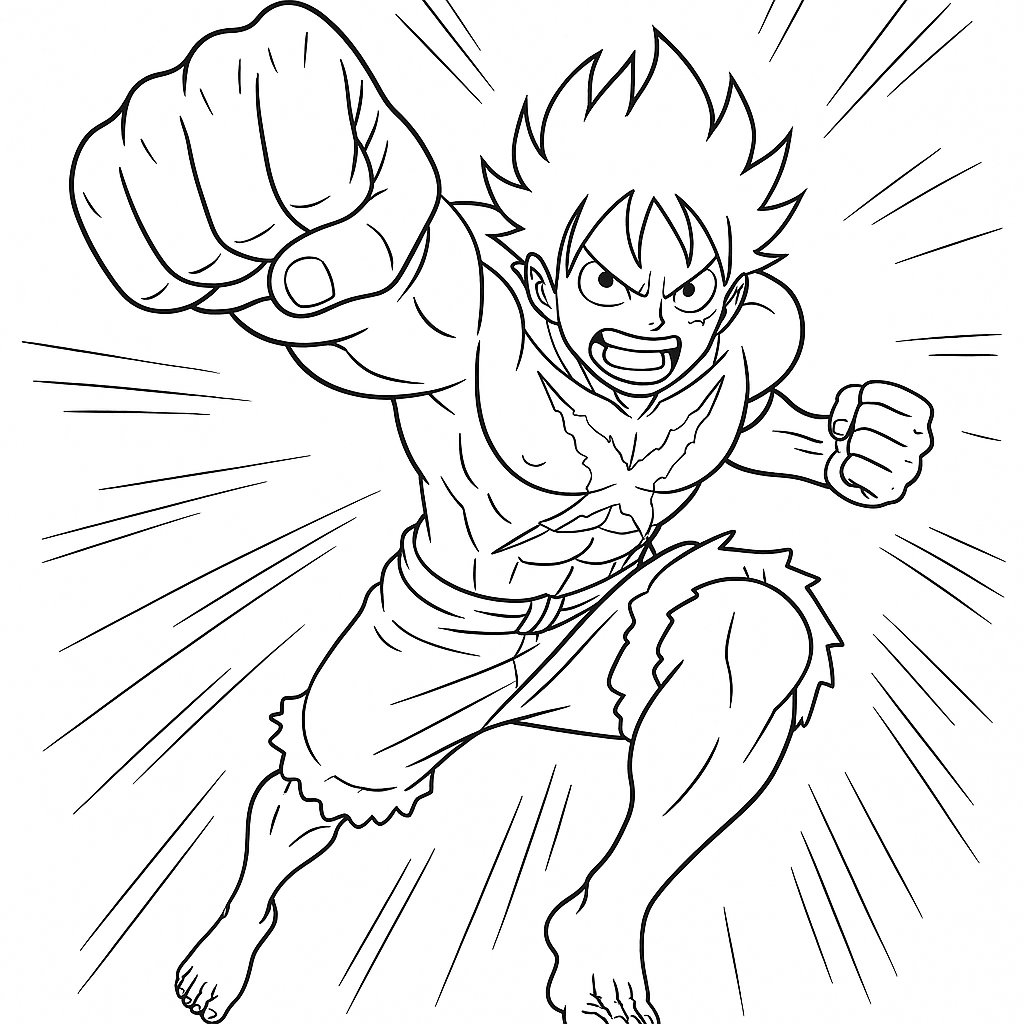 Phong cách Luffy Gear 4 năng động