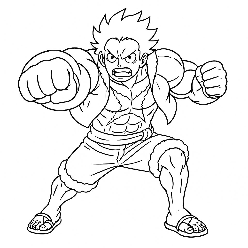 Phong cách Luffy Gear 4 truyền thống