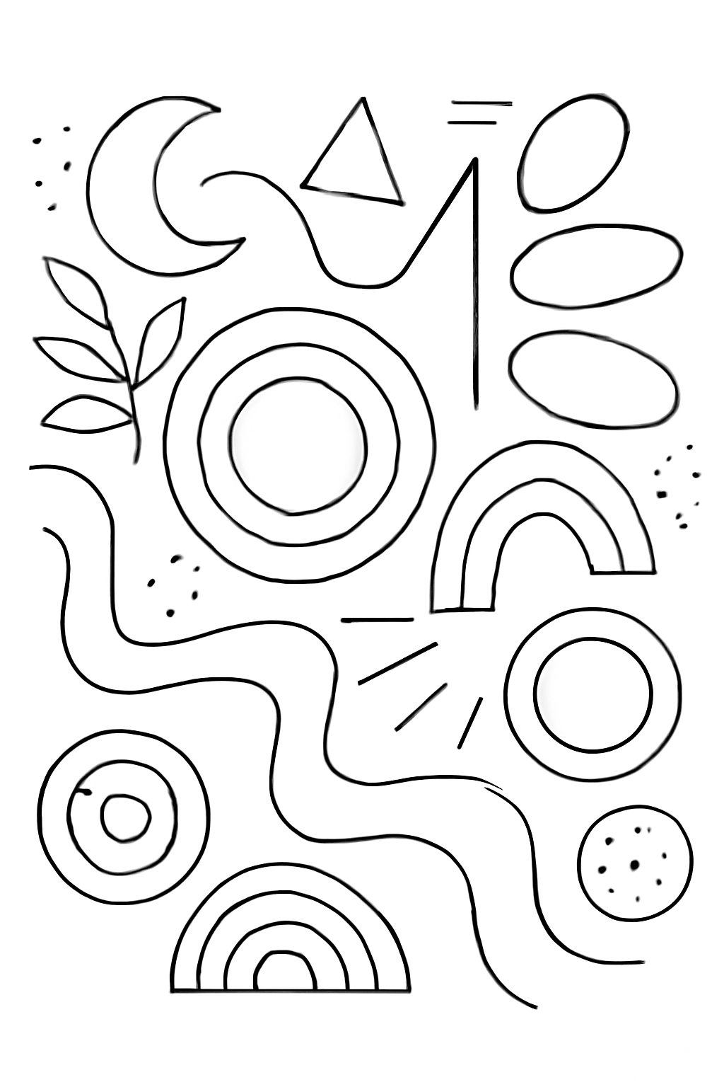 Tranh vẽ chưa tô màu cho bé 2025