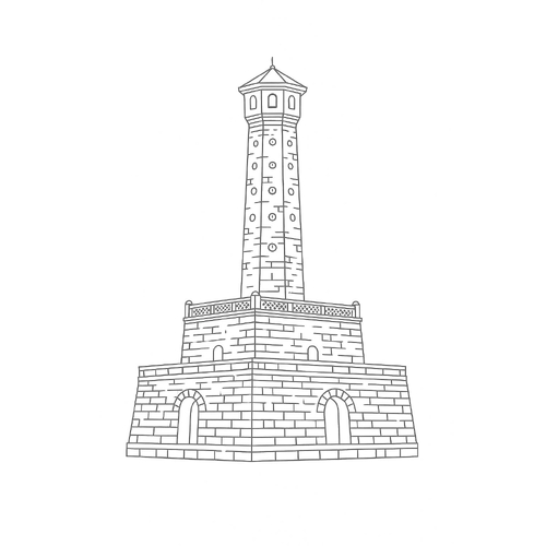 Tranh tô màu cột cờ Hà Nội cho bé 2025 –