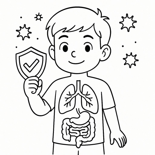 Tranh Tô Màu Các Bộ Phận Trên Cơ Thể Cho Bé Năm 2025