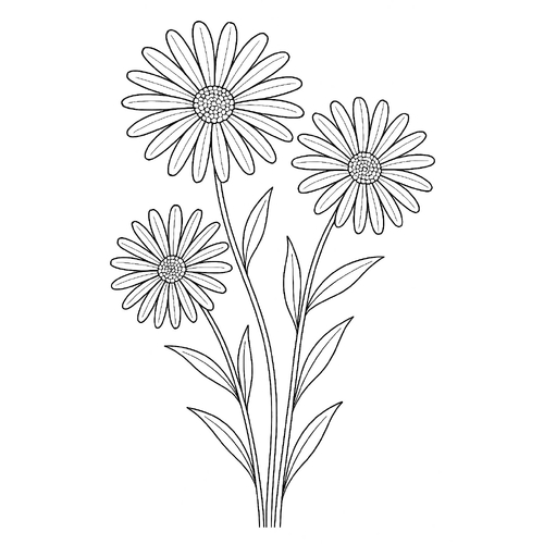 Hình Hoa Tô Màu Cho Bé - Tranh Tô Màu Năm 2025