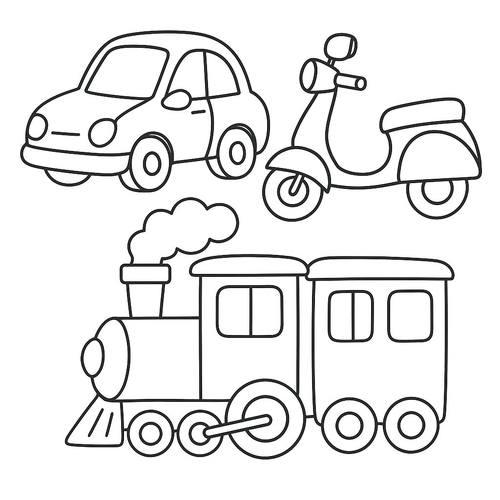 Hình Tô Màu Cho Bé 2 3 Tuổi - Đơn giản - dễ thương giúp bé phát triển sáng tạo