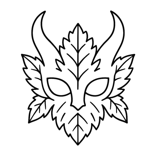 Mặt nạ Halloween bằng giấy tô màu cho bé 2025 –