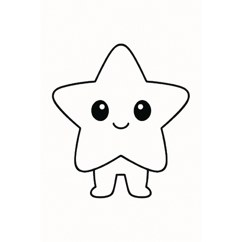 Tô màu ngôi sao cho bé 2025 | Tranh tô màu PDF miễn phí