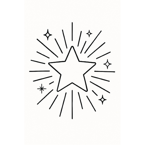 Tô màu ngôi sao cho bé 2025 | Tranh tô màu PDF miễn phí