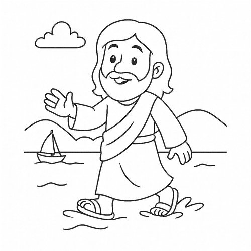 Tô màu Chúa Giêsu cho bé 2025 - Tranh &amp; PDF miễn phí