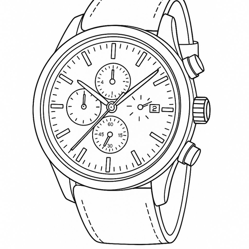 Tô Màu Đồng Hồ Cho Bé - Tranh Tô Màu Đồng Hồ 2025