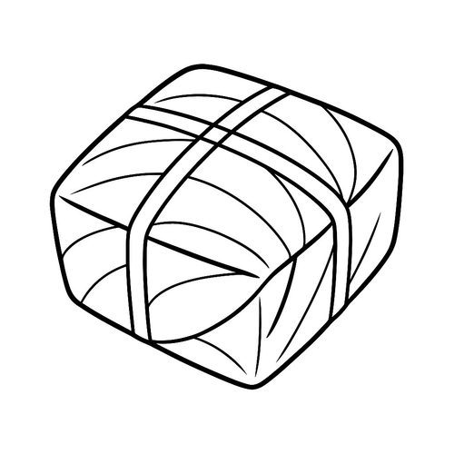 Tranh Tô Màu Gói Bánh Chưng Ngày Tết Cho Bé Năm 2025