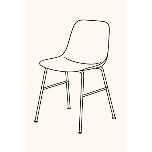 Tranh tô màu cái ghế cho bé 2025 - Hình tô màu PDF dễ thương