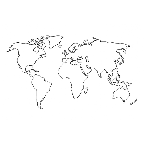 Tô màu bản đồ thế giới cho bé 2025 - Tranh &amp; PDF miễn phí