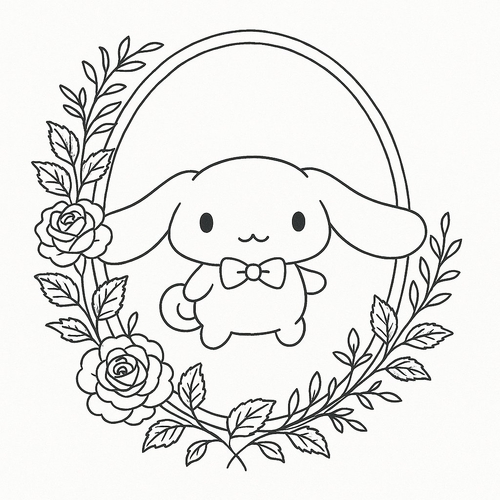 Tranh tô màu Cinnamoroll cute cho bé 2025 