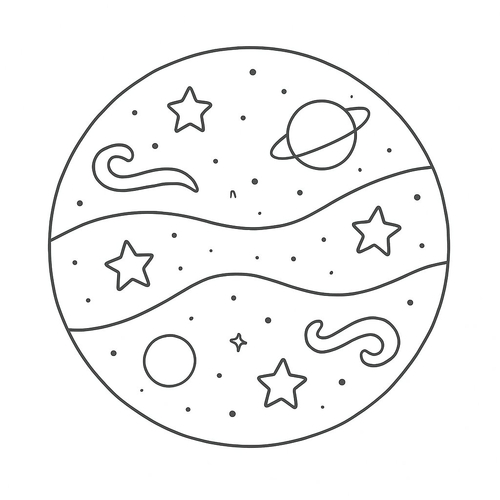 Tranh tô màu quả bóng tô màu cho bé 2025