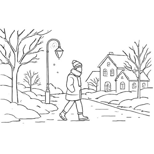 Tranh tô màu thành phố cho bé 2025