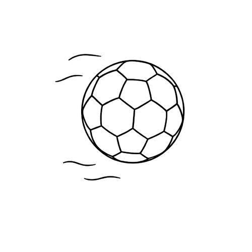 Tranh tô màu bóng đá cho bé 2025