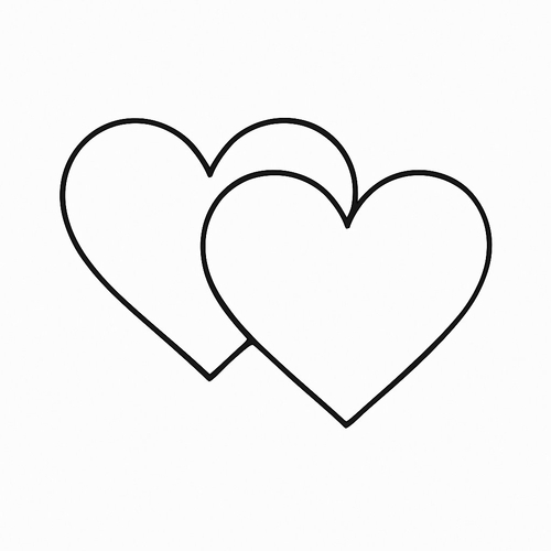 Tô màu trái tim cho bé 2025 | Tranh tô màu PDF đẹp