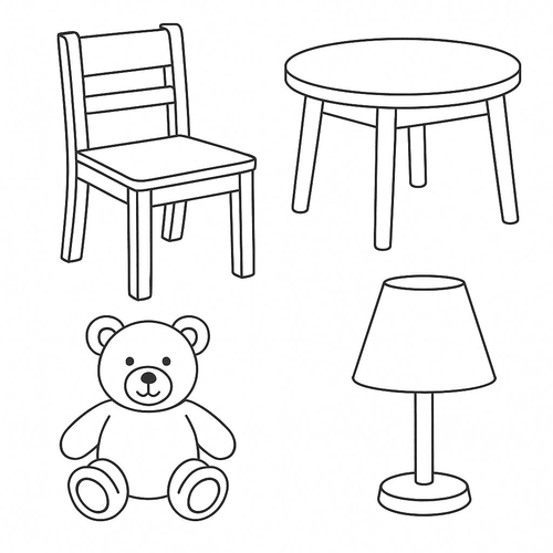 Tranh vẽ chưa tô màu cho bé 2025