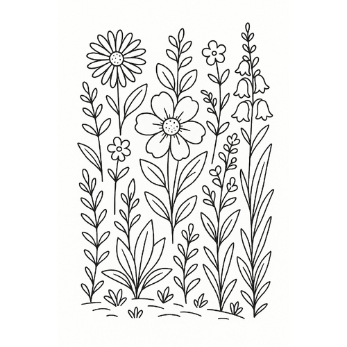 Tranh vẽ chưa tô màu cho bé 2025