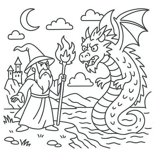 Tranh vẽ chưa tô màu cho bé 2025