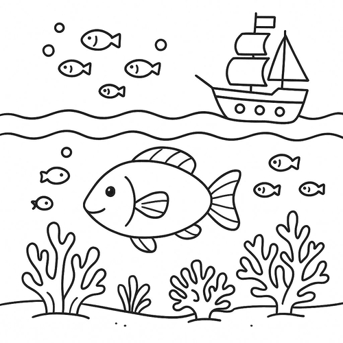 Tranh vẽ chưa tô màu cho bé 2025