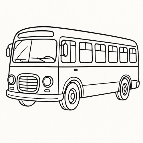 Tô màu chiếc xe cho bé 2025 - Tranh &amp; PDF miễn phí