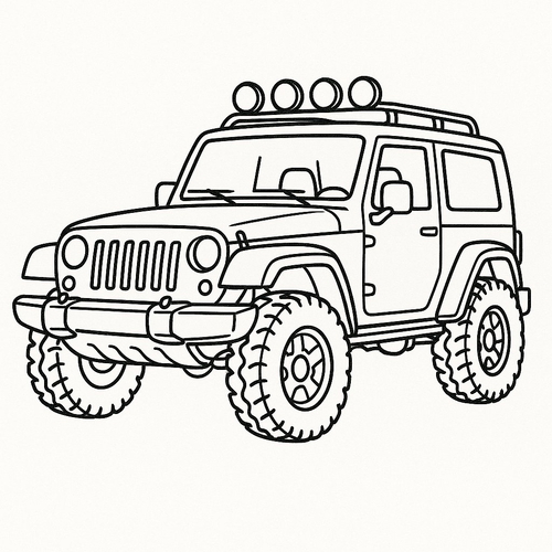 Tô màu chiếc xe cho bé 2025 - Tranh &amp; PDF miễn phí