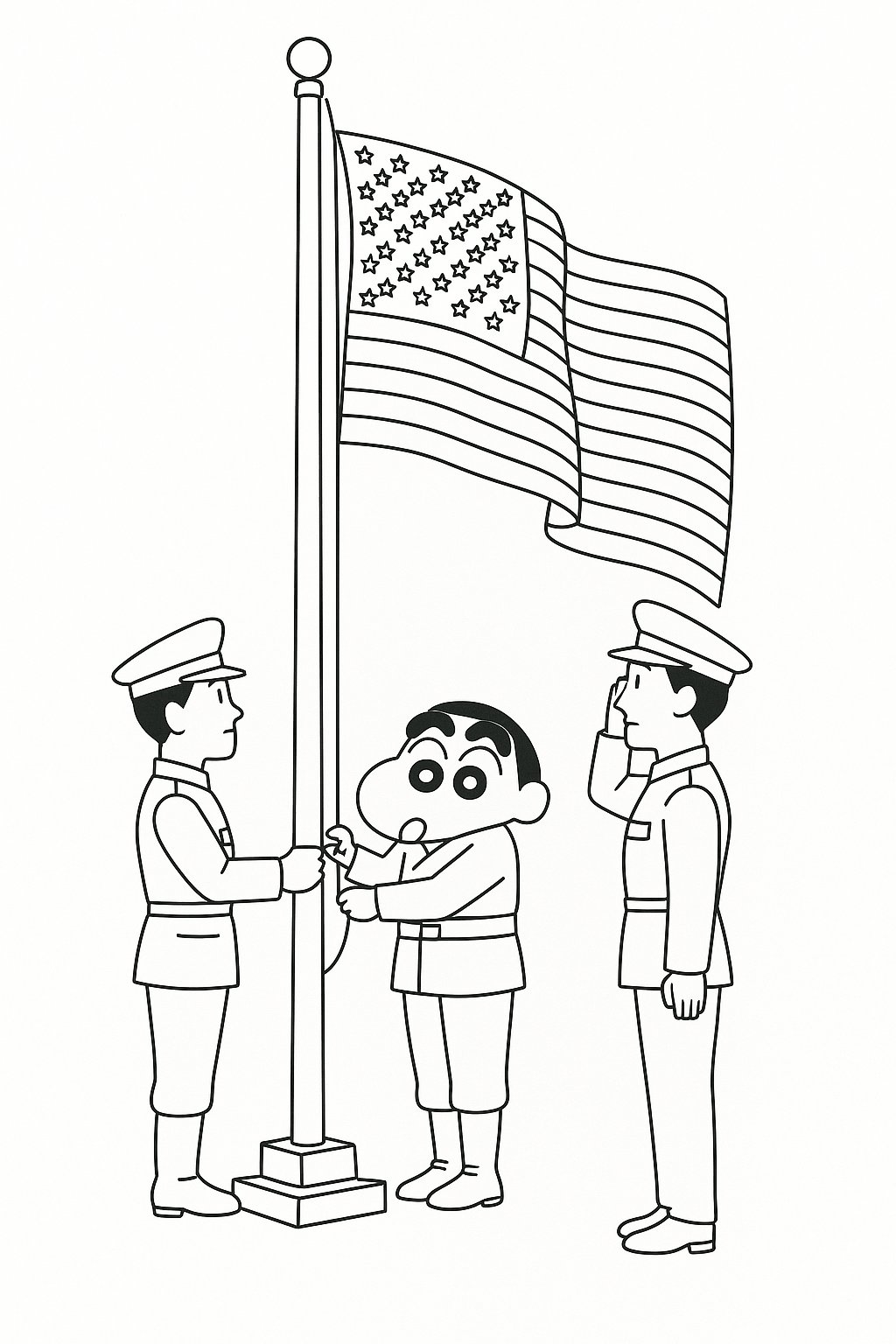 Cột Cờ Với Lễ Thượng Cờ