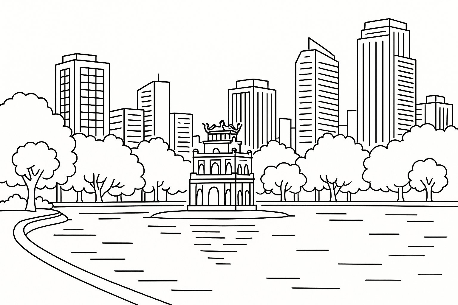 Hồ Gươm hiện đại