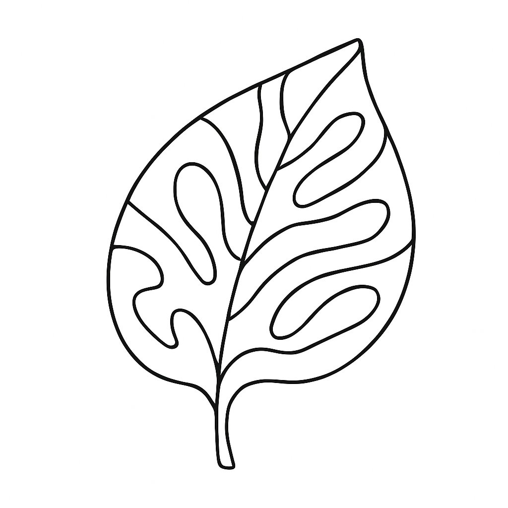 Lá cây trừu tượng