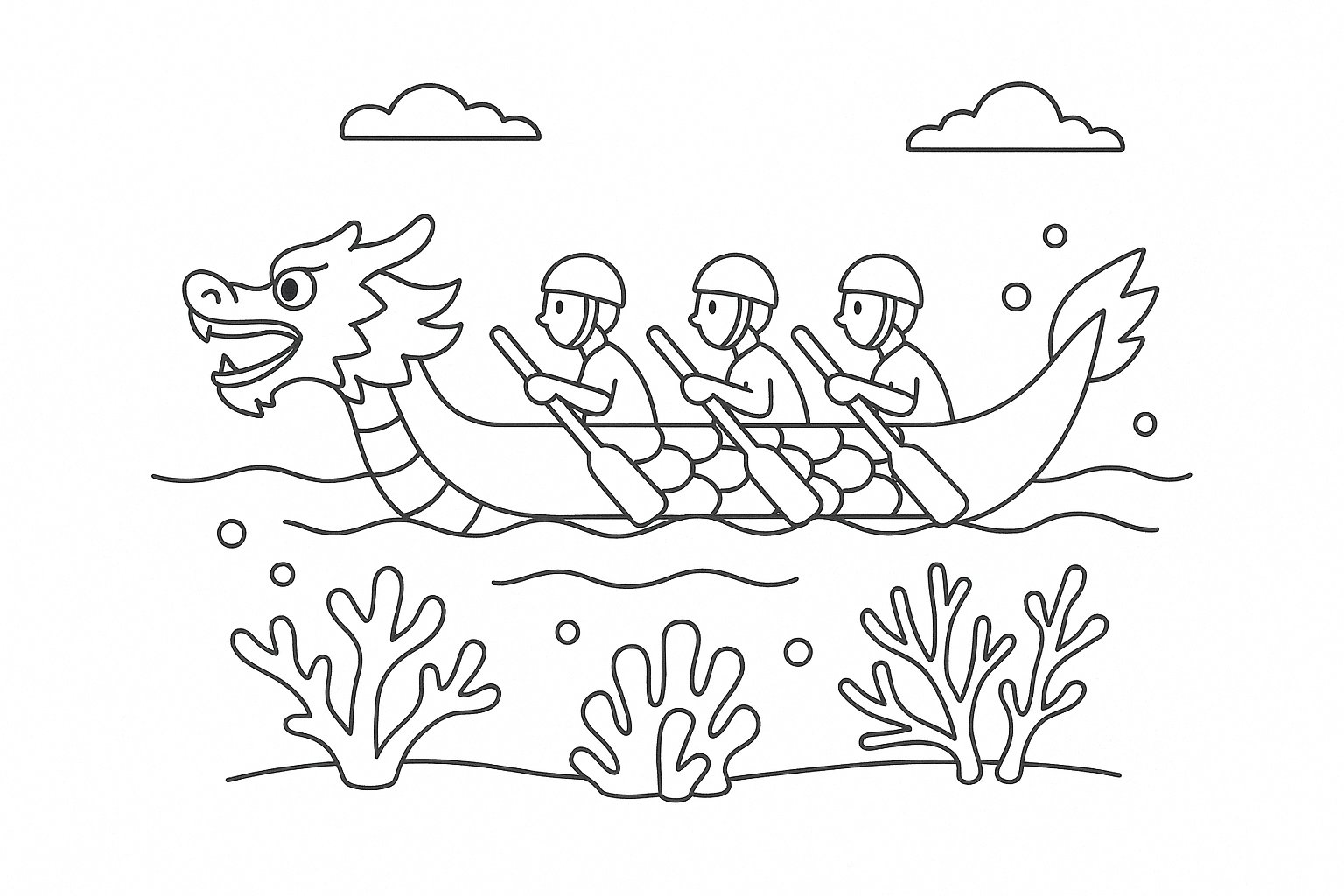 Lễ hội đua thuyền dưới nước