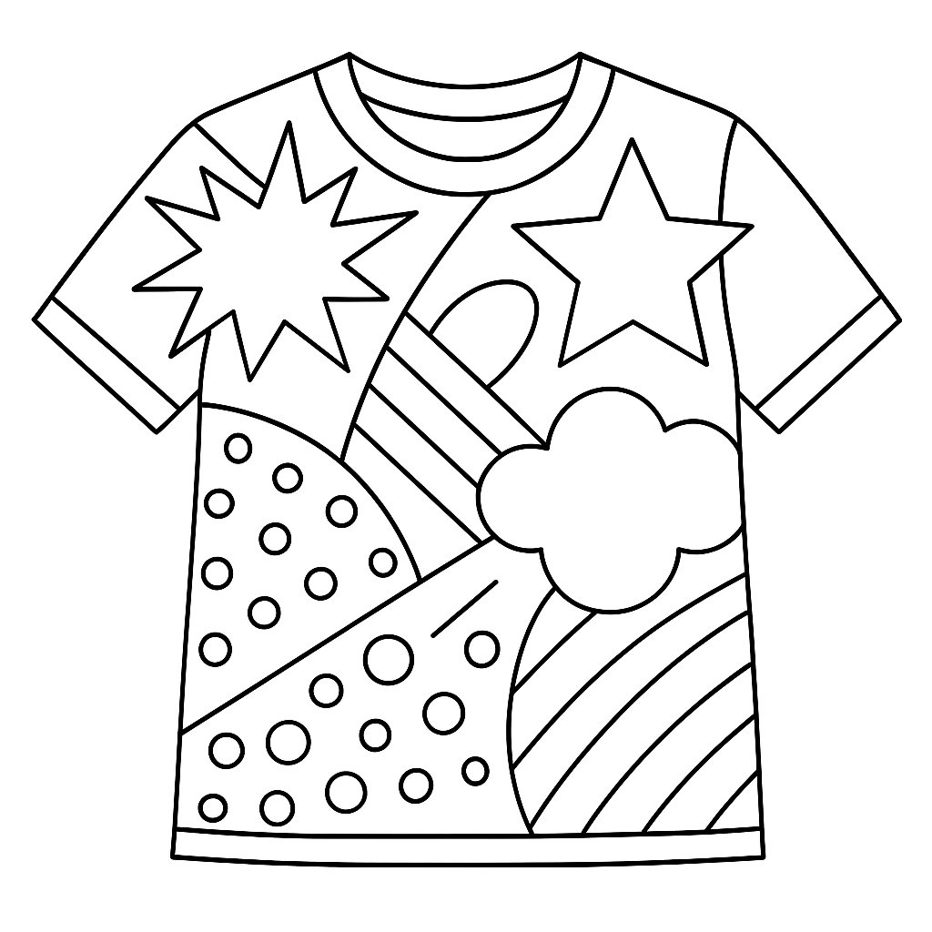 Tô màu áo phong cách pop art