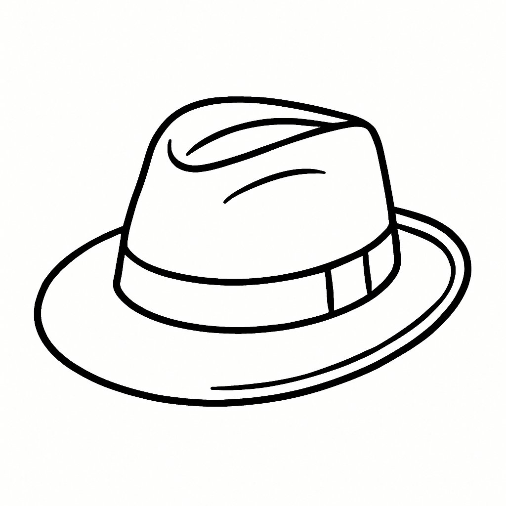 Tô màu mũ cổ điển