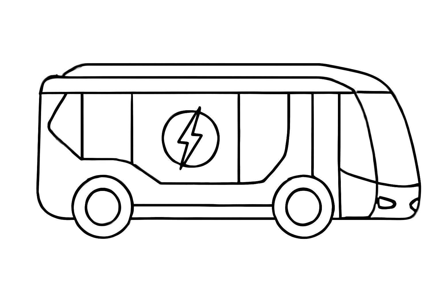 Xe buýt điện hiện đại