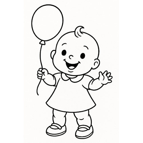 Tô màu búp bê baby cho bé 2025