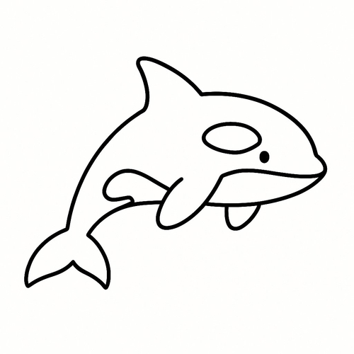 Tô màu cá voi sát thủ cho bé 2025 – Tải PDF miễn phí