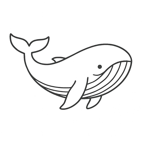 Tô màu cá voi cho bé – Tranh tô màu 2025
