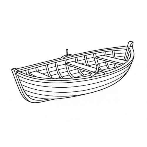 Tô màu chiếc thuyền cho bé đẹp, tải PDF miễn phí 2025