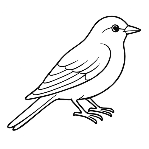 Tranh Tô Màu Con Chim Tô Màu Cho Bé Năm 2025 - Tải PDF Miễn Phí