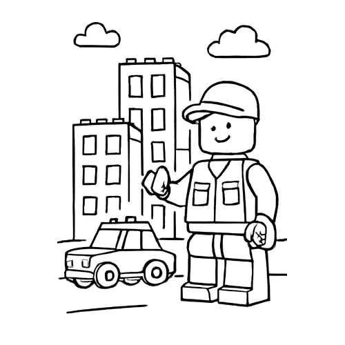 Tô màu LEGO cho bé 2025 - Tranh tô màu sáng tạo