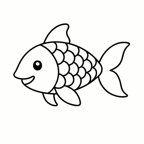 Tô màu cá chép cho bé 2025