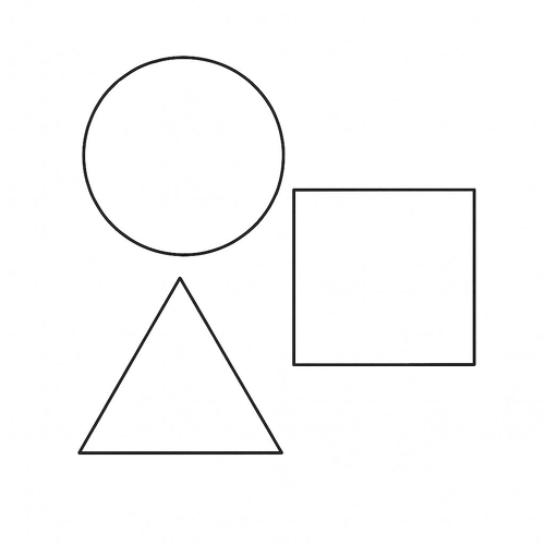 Tranh tô màu hình khối cho bé 2025 – tải PDF miễn phí