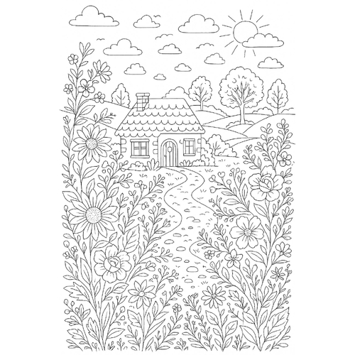 Tranh tô màu khu vườn bí mật cho bé 2025 – tải PDF