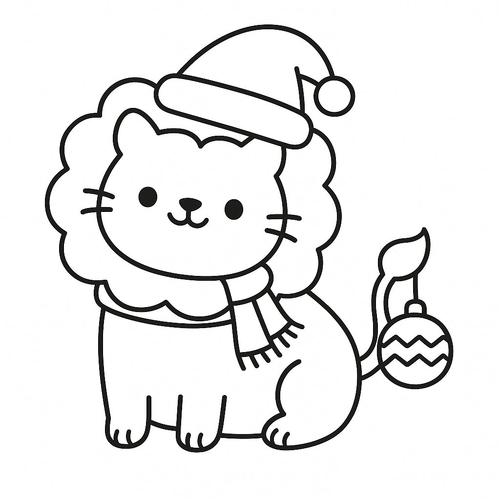 Tranh tô màu sư tử tô màu cho bé 2025 - PDF sinh động