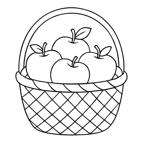 Quả Táo Tô Màu Cho Bé 2025 - Tranh Tô Màu Quả Táo