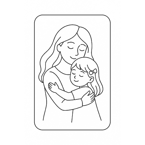 Thiệp Tô Màu 8/3 Cho Bé 2025 - Tranh Tô Màu Ngày Quốc Tế Phụ Nữ