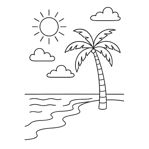 Tranh tô màu thời tiết cho bé 2025 - Khám phá thiên nhiên